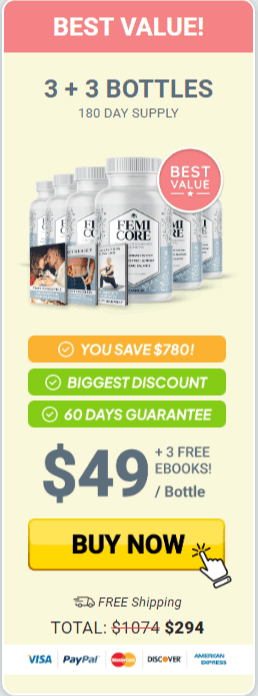Femicore supplement official 6 bottles